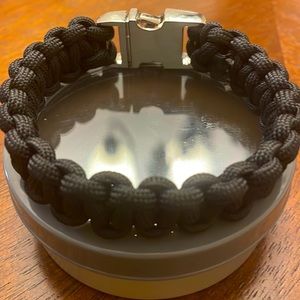 New men black cord bracelet